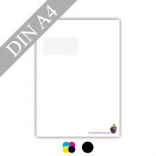 Stationery | 80gsm recycled paper white | DIN A4 | 4/1-coloured